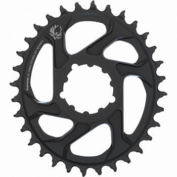   SRAM Eagle X-SYNC 2 Direct Mount Chainring Oval - 6mm Offset - black
