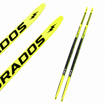 Лыжи гоночные Brados Flash Carbon skate yellow