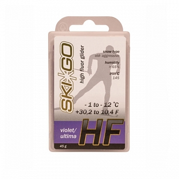 Парафин SkiGo HF фиол -1/-12 45гр